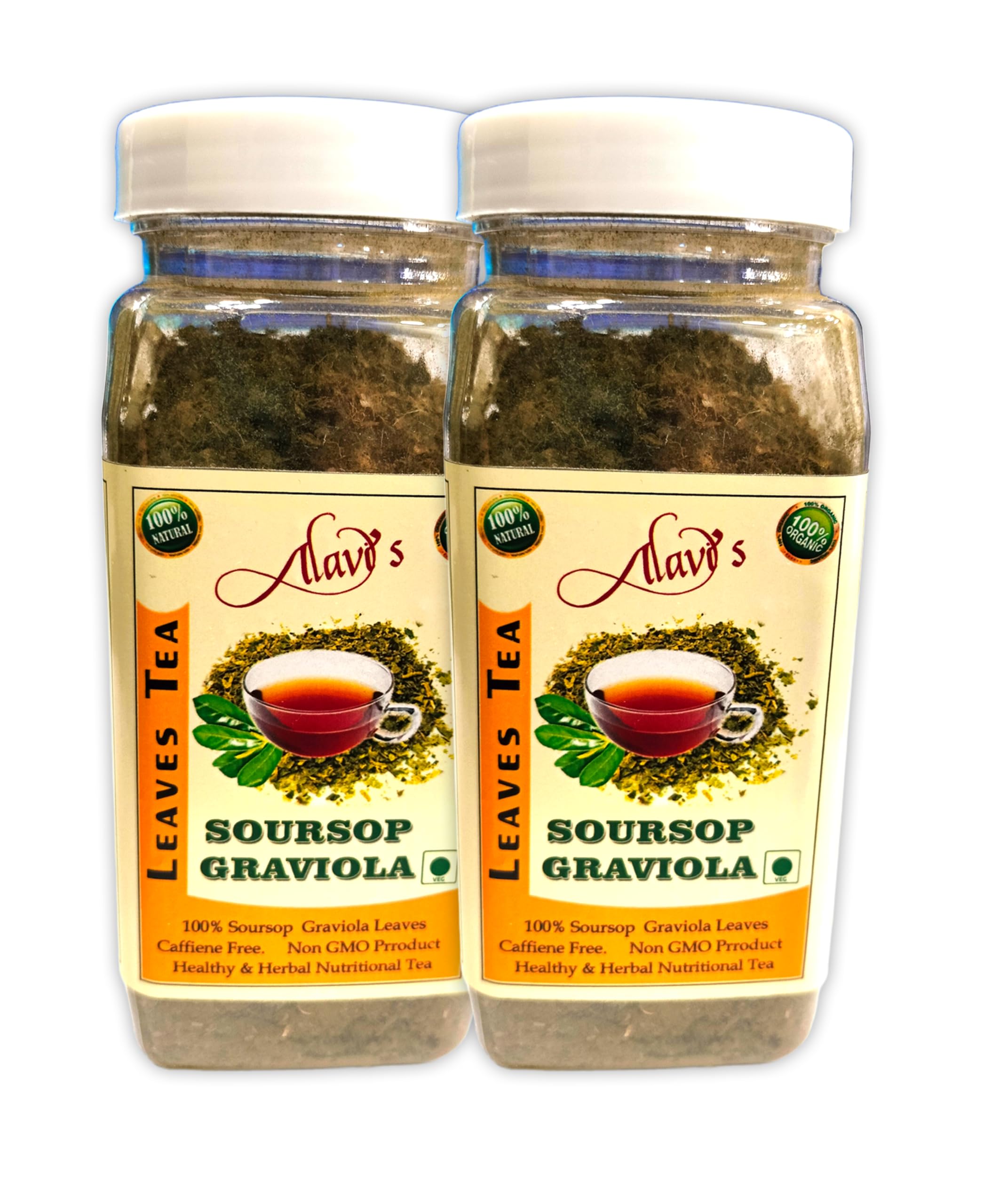 Soursop - Graviola Leaves Tea 100% Organic & Natural (Pack of 2)