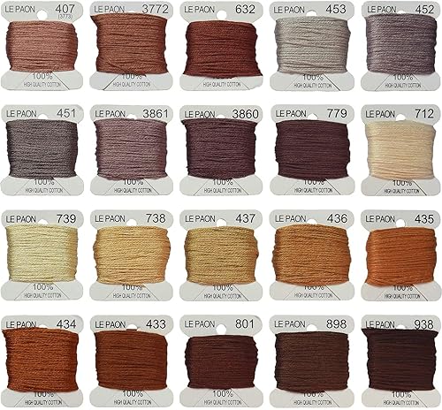 Miniatura 8 de Bobinas de hilo bordado, color arcoíris, hilos de punto de cruz, pulseras de la amistad, hilo dental para manualidades, 20 bobinas por paquete, hilo