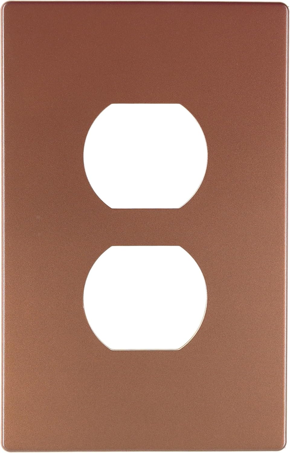 Eaton PJS8LA Polycarbonate 1-Gang Screwless Duplex Receptacle Mid Size Wall Plate, Light Almond