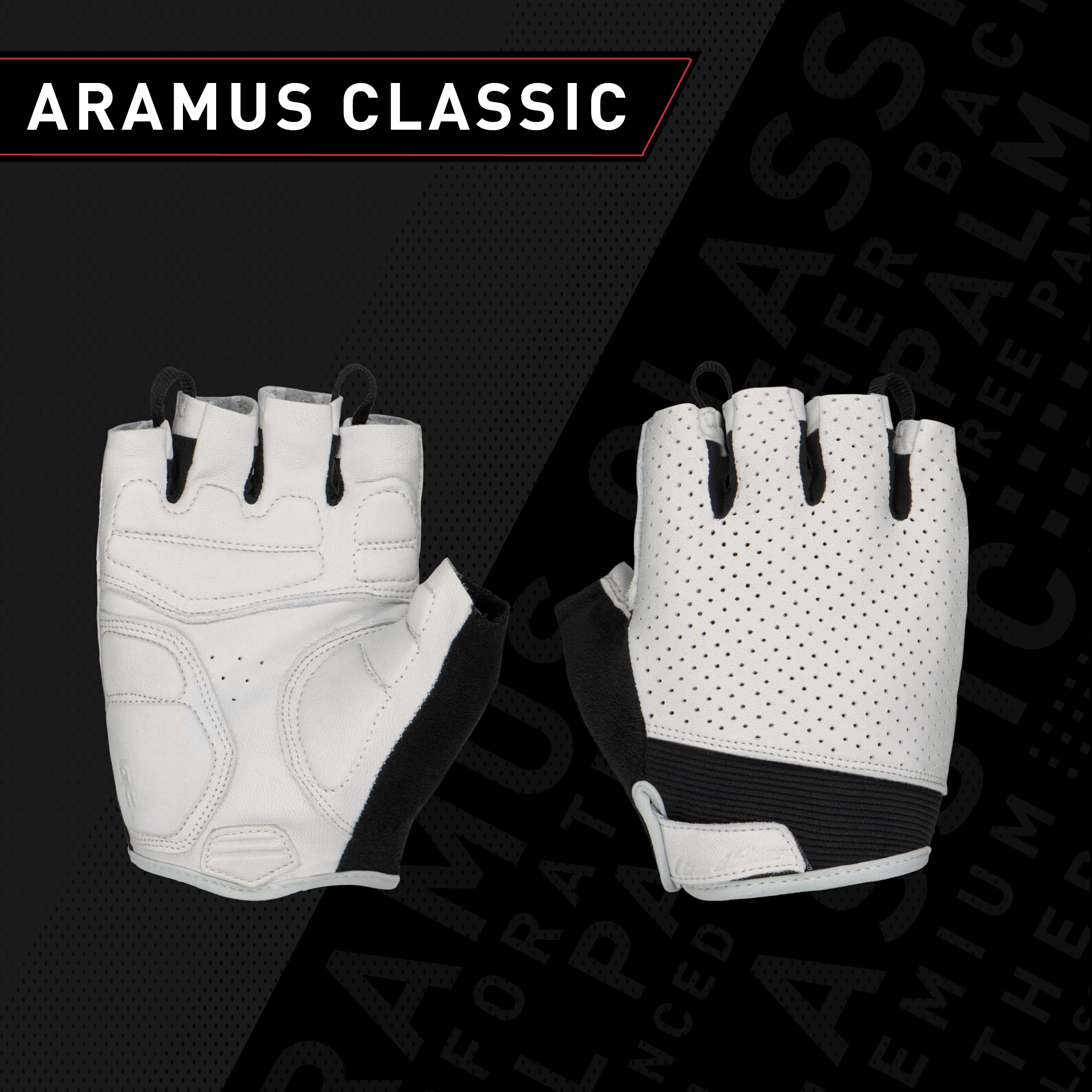 Lizard Skins Aramus Classic Gants de Cyclisme Unisexes Blanc Diamant Taille L