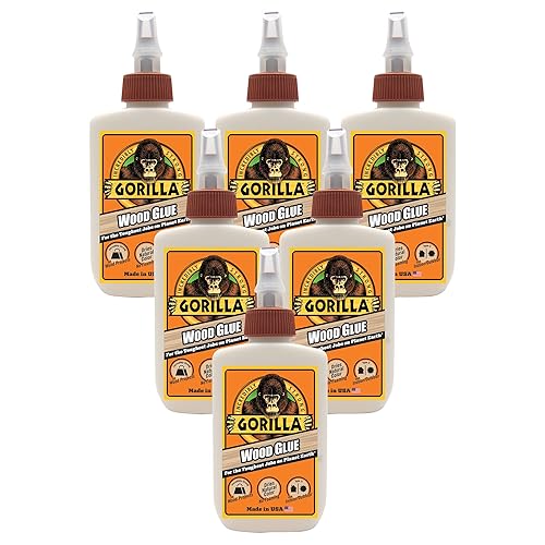 Miniatura 25 de Gorilla Pegamento para madera; botella de 4 onzas; color madera natural; (paquete de 2)