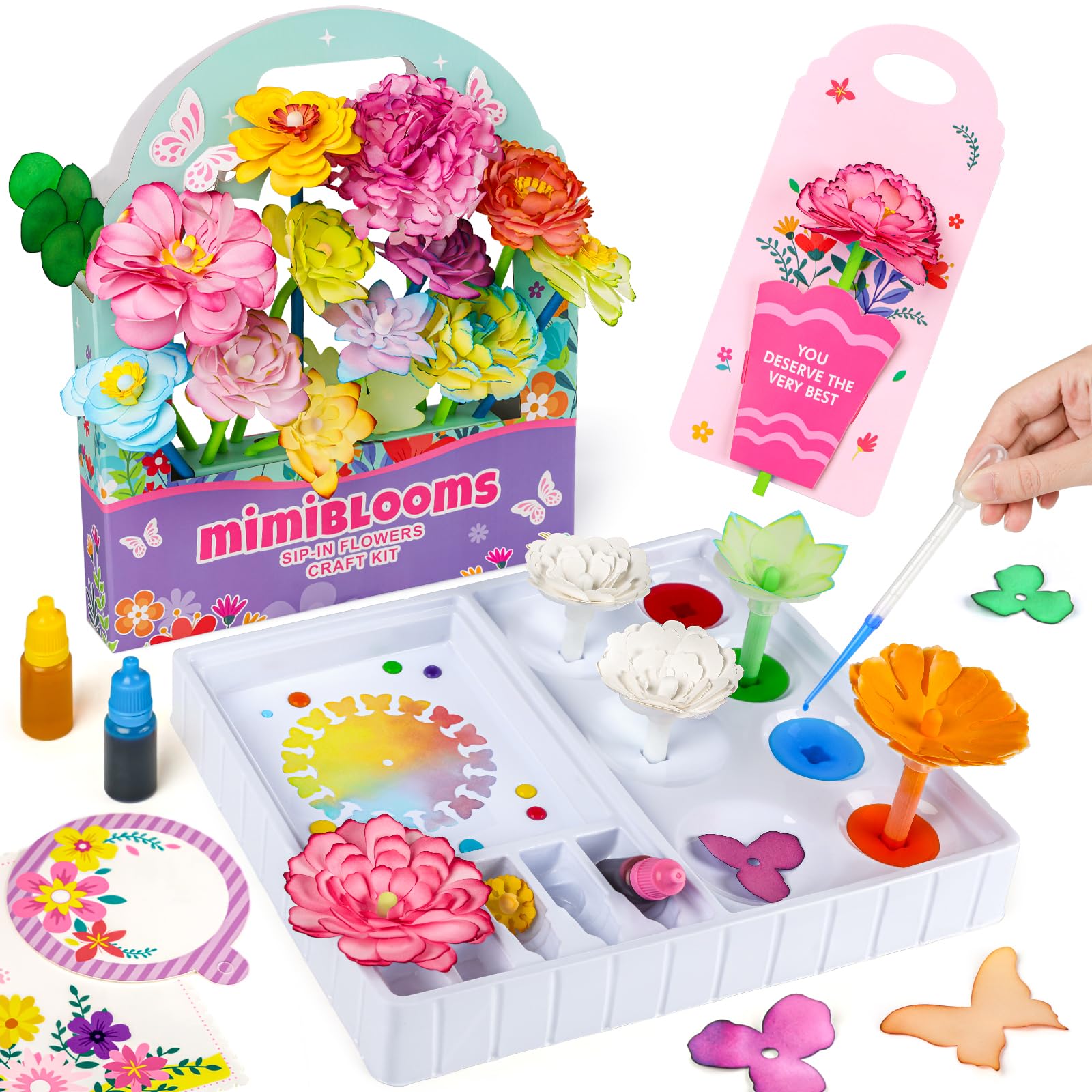 Amazon.co.jp: Mimiblooms ペーパーフラワーサイエンスキット 女の子用