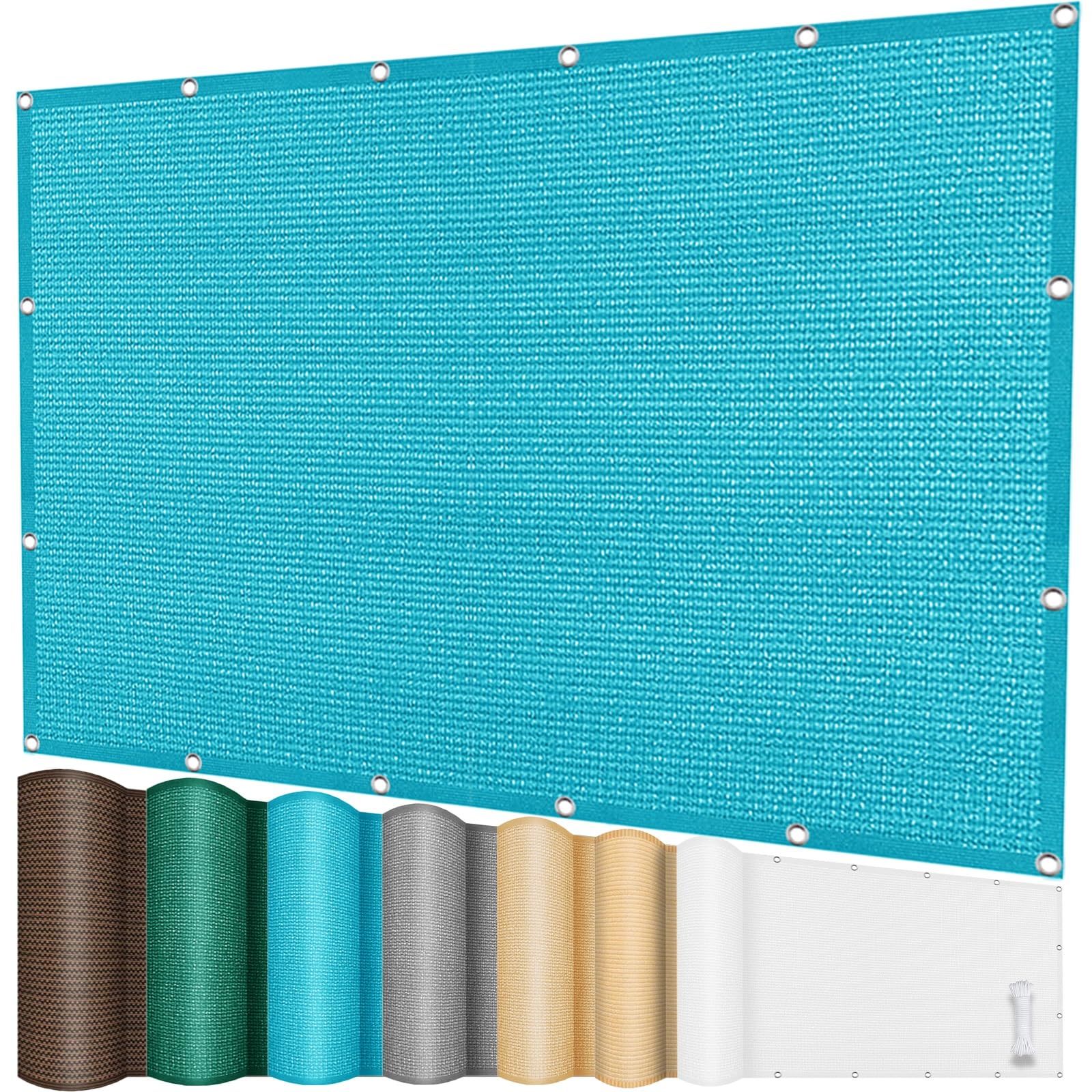 Filet d'ombrage bleu ciel pour jardin et serre : profitez d'un espace frais à l'abri du vent