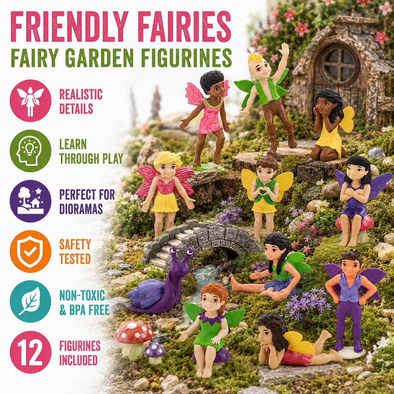Amazon.com: Safari Ltd. Friendly Fairies Super TOOB - 10 Adorable