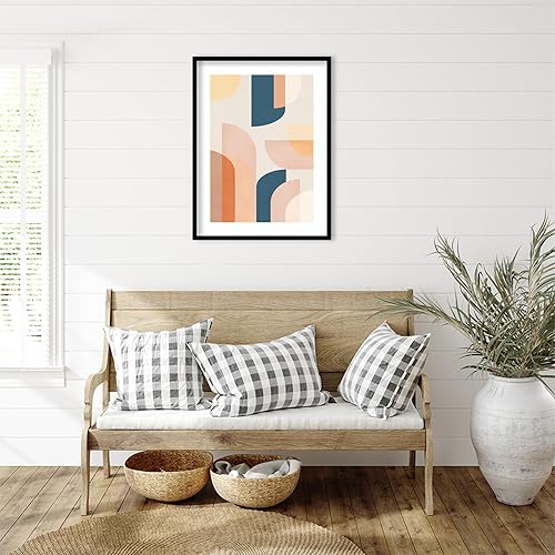 Miniatura 4 de Amanti Art Lienzo decorativo para pared, diseño geométrico retro de Kathrin Pienaar, arte abstracto para pared, decoración moderna de mediados de