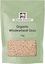 Organic Wholewheat Orzo 1kg by Manor Springs Organic