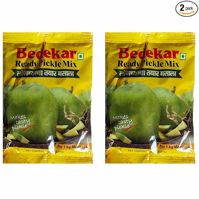 Bedekar Ready Pickle Masala |Maharashtra Pickle Masala | Achaar Ready Mix For Mangoes- 200 grams (100gram x 2packs)