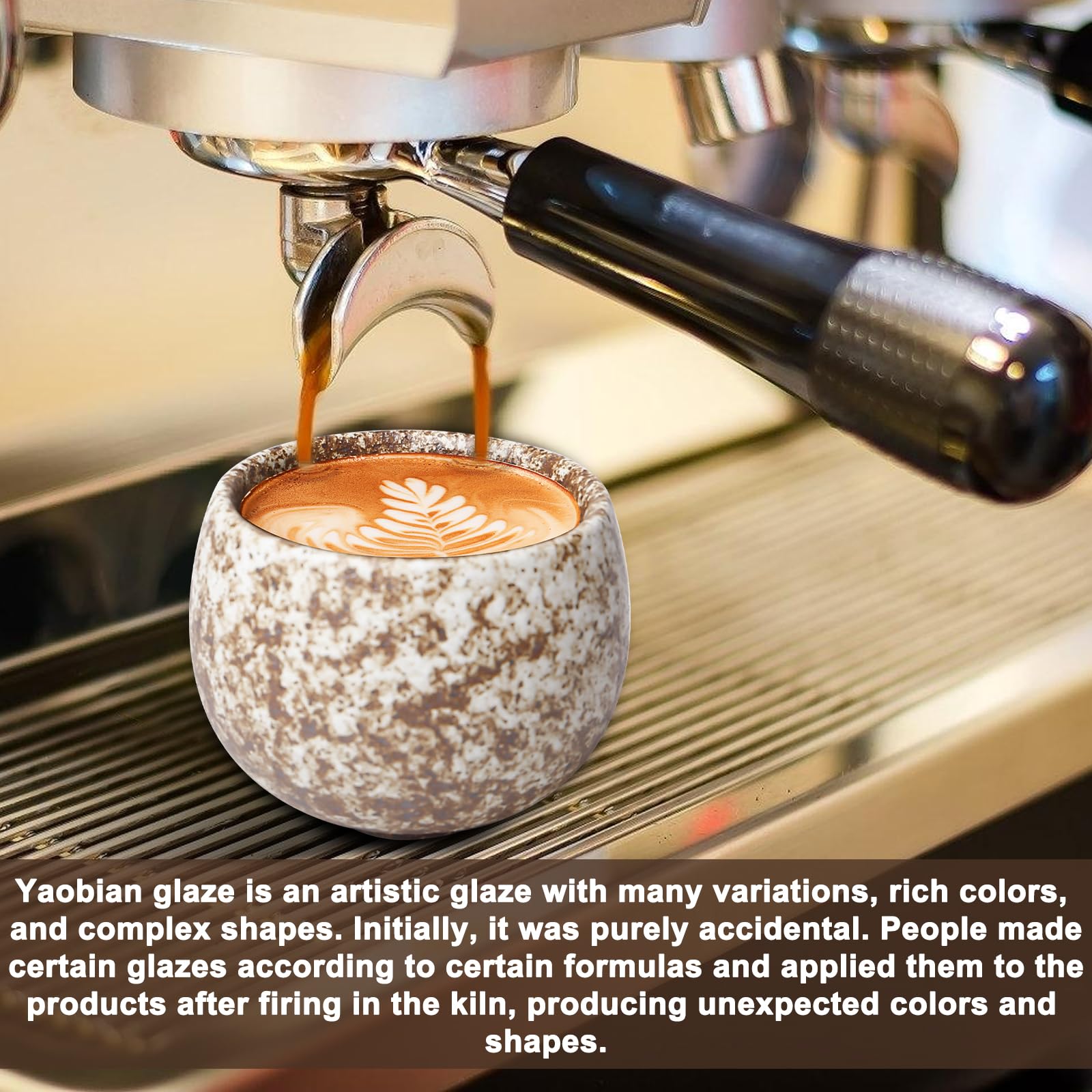 Set 5 Tazzine Espresso In Ceramica Senza Piombo - 50 Ml, Spesse, Per Caffè, Macchiato, Regalo - Foto 3