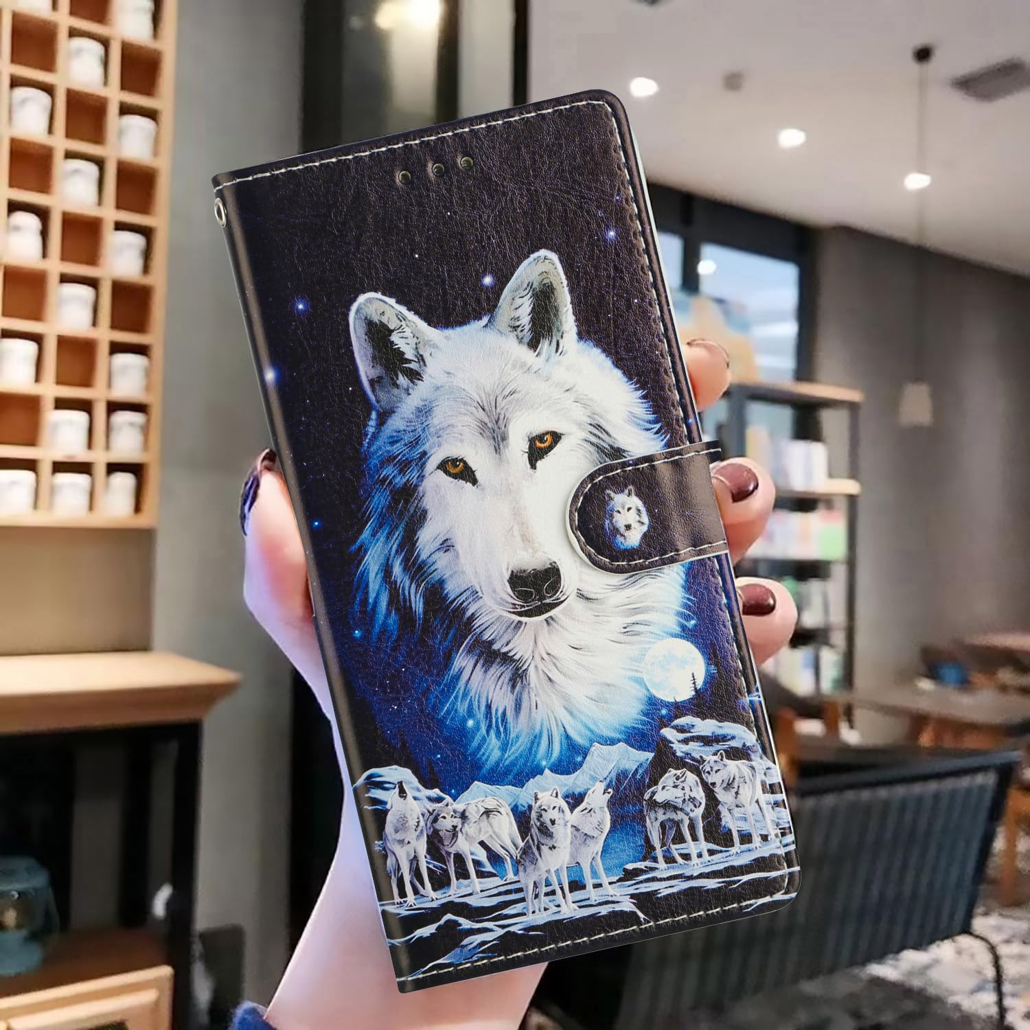 Reevermap Samsung Galaxy A04S Phone Case, Flip Shockproof PU Leather Wallet Card Slots Embossed - View #4