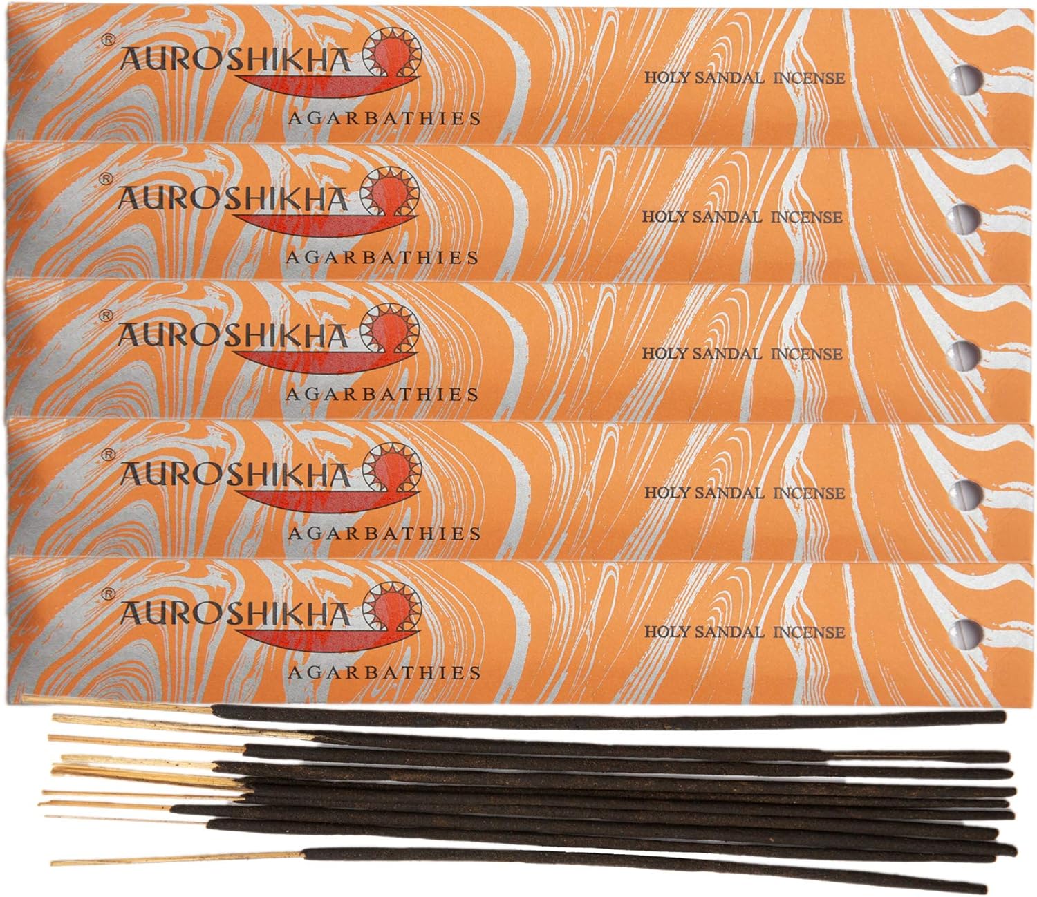 Marbling ~ Holy Sandal ~ Incense 10 Sticks (10 Pack - Total of 100 gram)