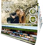 15 Pack 2.5x3.5 Magnetic Picture Frames for Refrigerator Wallet Sized - Small Picture Frames 2x3 for Fridge Magnetic Photo Sleeves Locker - Magnet Frame Magnet Photo Pockets Magnet Picture Holder