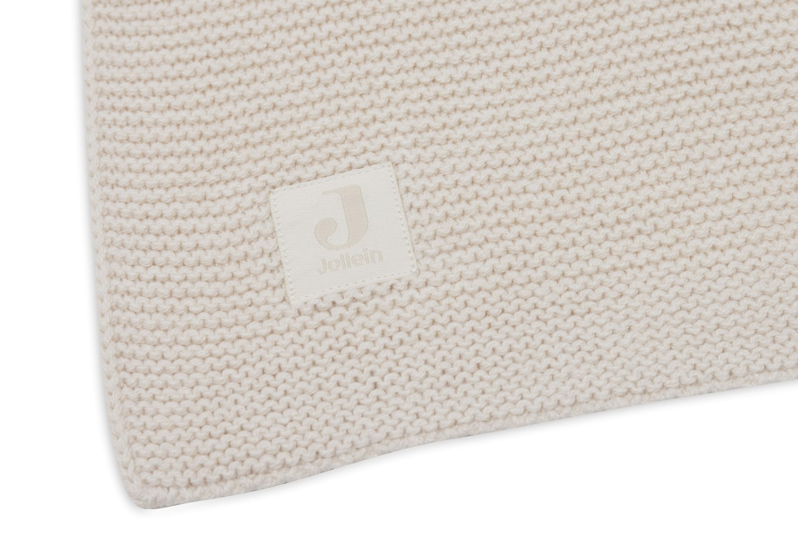 Jollein Baby Blanket Basic Knit - Oatmeal - 75x100cm - Cotton - for Baby Cradle - 0.5 TOG - Oeko-TEX Certified - Image 3