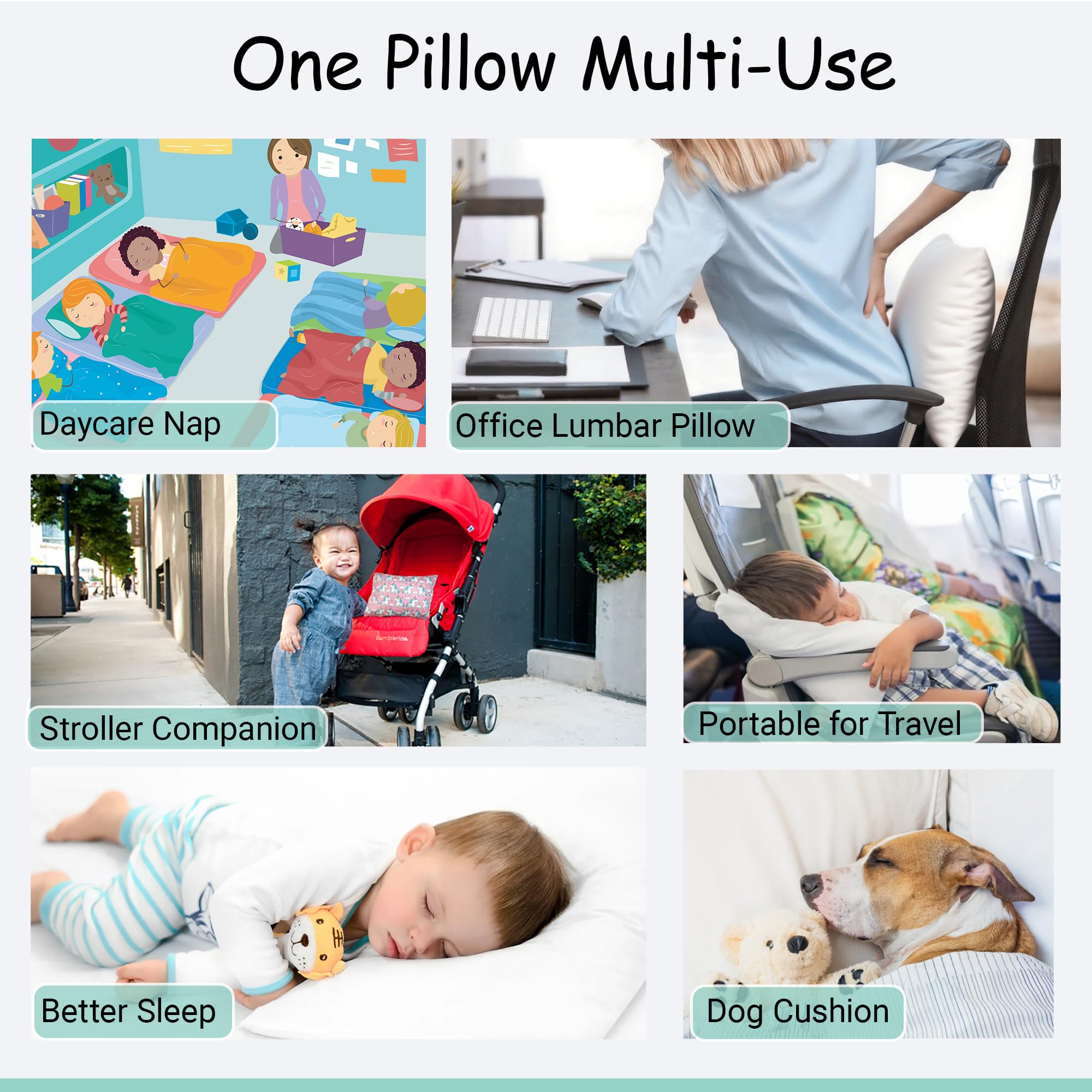 The 5 Best Toddler Pillows in 2026 3 ZPECC-ABrandThatHasBeenFocusedOnBeddingFor20Years ZPECC Toddler Pillow with Pill — product photo