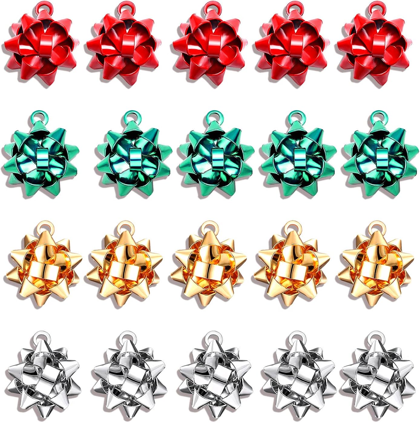 CEALXHENY 20PCS Christmas Charms for Jewelry Making Red Green Xmas Bow Charm Pendants for DIY Earring Bracelet Necklaces Holiday Clothes Sewing Bag Decoration Supply(20PCS Xmas Bow(16mm)) : Arts, Crafts & Sewing