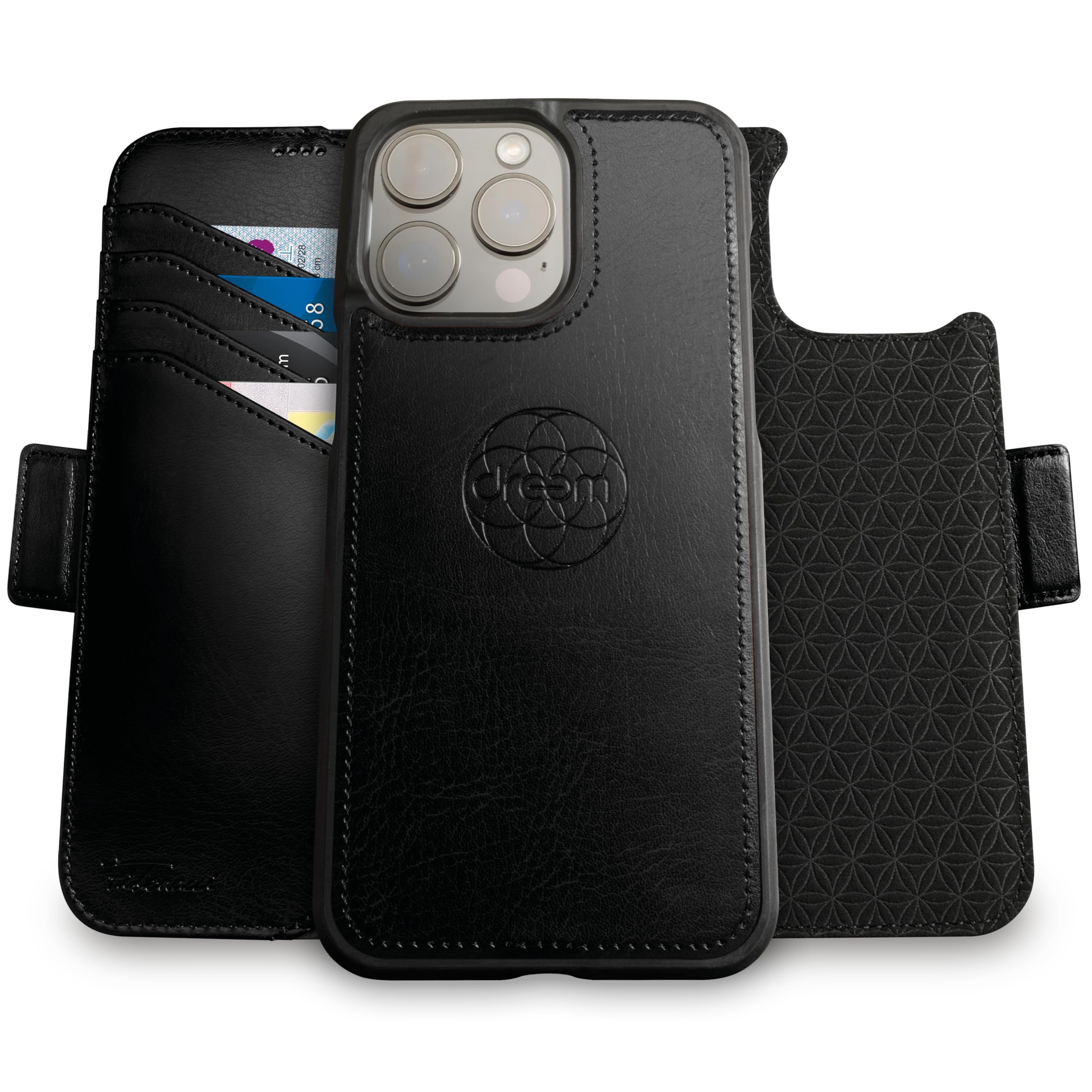 Dreem for iPhone 15 Pro Max Case Wallet, Revolutionary Phone Stand