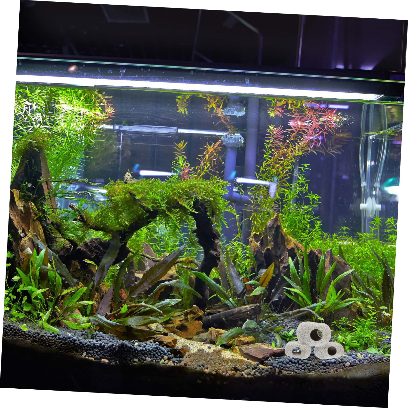 YARNOW 3 Piezas De Casa De Escondite para Peces Acuario Pecera Robot Cueva para Peces Escondite para Peces Cueva Red para Peces Cueva para Cría De Peces Cueva para