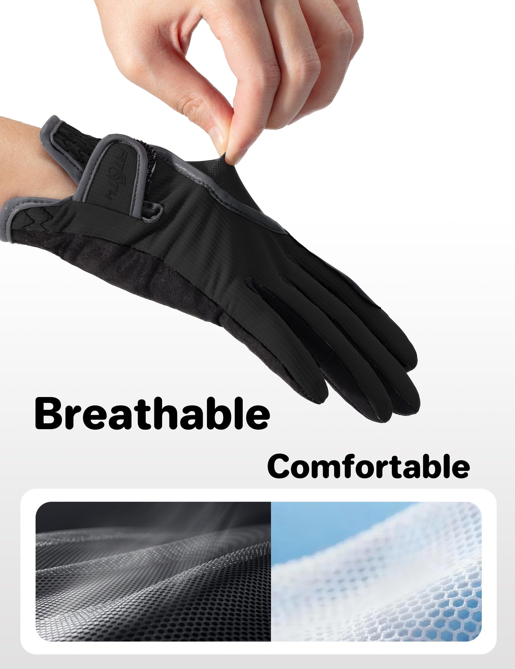 FitsT4 Sports Reithandschuhe Kinder Sommer Atmungsaktiv Mädchen Handschuhe Grip rutschfest Reiten Jungen mit Touchscreen-Design für Reitsport Sports