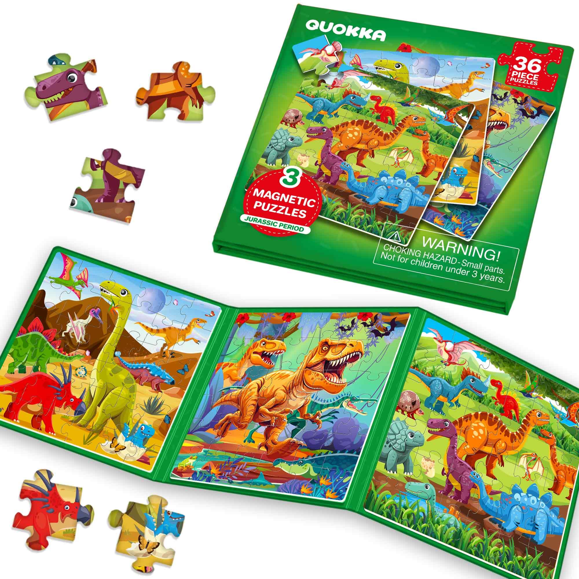 QUOKKA Magnetic Puzzles for 2 3 Year Olds, Travel Toys for Toddlers on Plane Car Ride