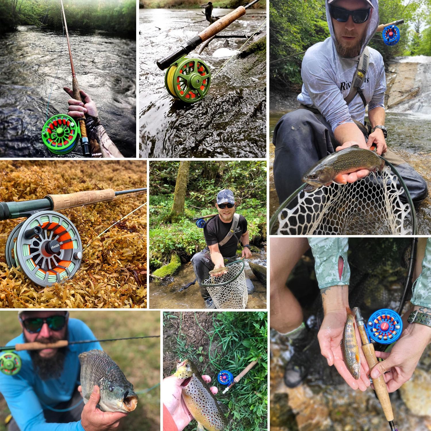 Amazon | Aventik FLK フライフィッシングリール アルミトラウト 3/5 5