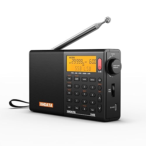 XHDATA D808 Portable AM FM SW LW Air Band Shortwave