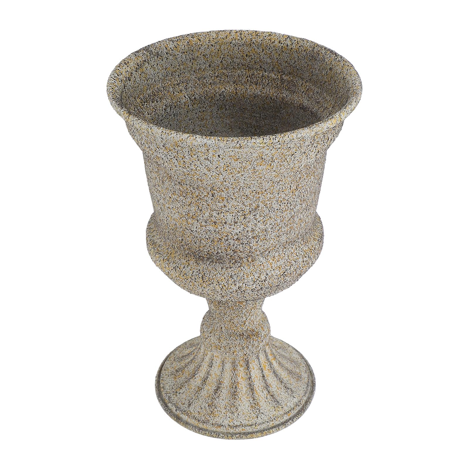 jojofuny Iron Outdoor Urn Planter Vintage Grecian Style Tall Flower Pot