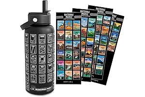 National Parks Water Bottle With National Park Stickers