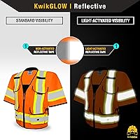Vista 30 de KwikSafety - Charlotte, NC - GODFATHER Safety Vest [CUSHIONED COLLAR + TABLET POCKET] ANSI OSHA