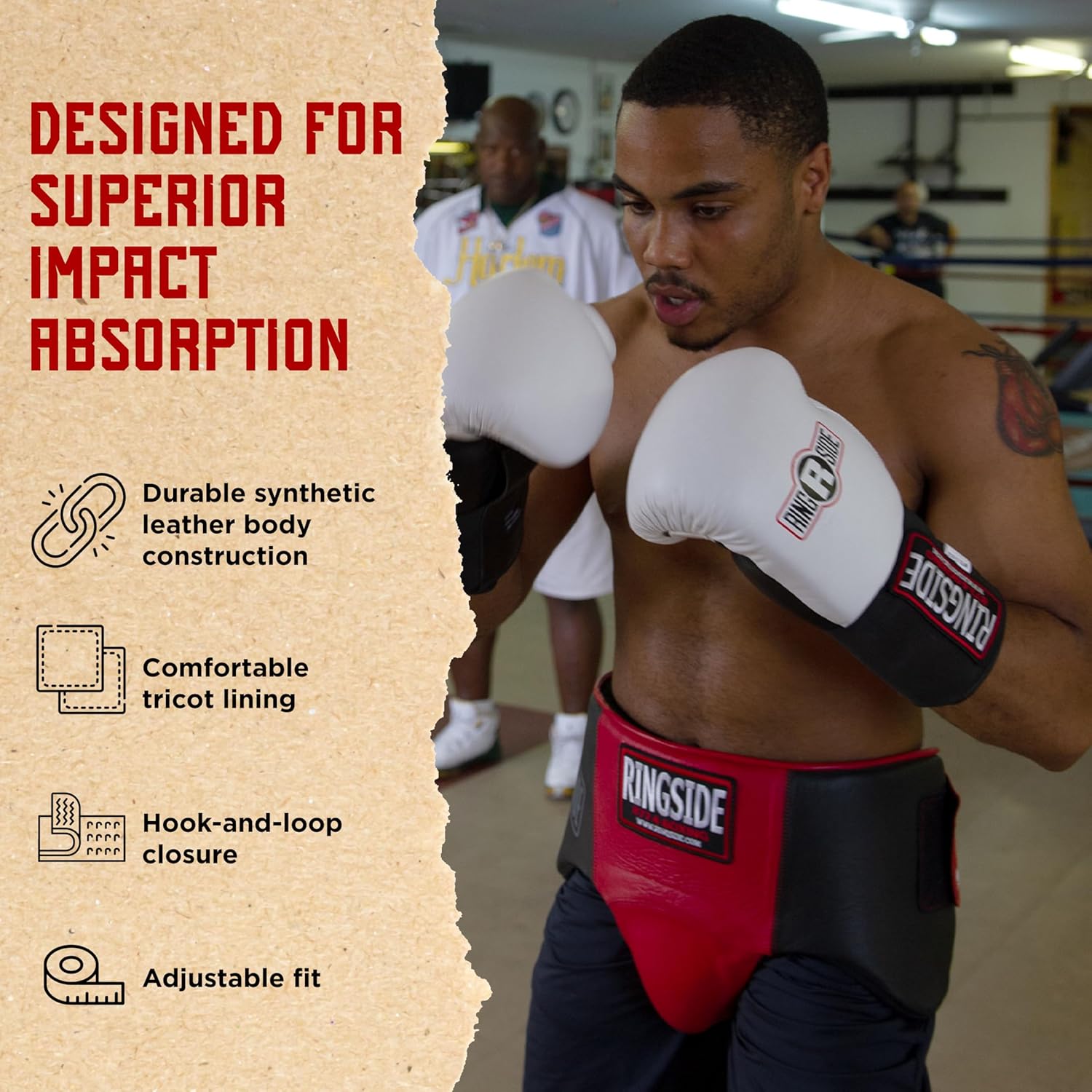 Ringside No Foul Boxing Groin Protector, Jockstrap Design, Groin Protector for Men, Ideal for Boxing, MMA, Muay Thai, Kickboxing, Workout, Training, and Competition