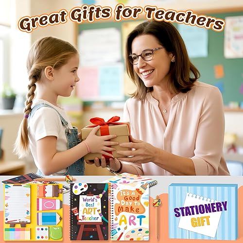 Miniatura 4 de Juego de 3 cuadernos de sirena con notas adhesivas de papelería, cuadernos en espiral A5 y 550 hojas de notas adhesivas con bolígrafo de sirena