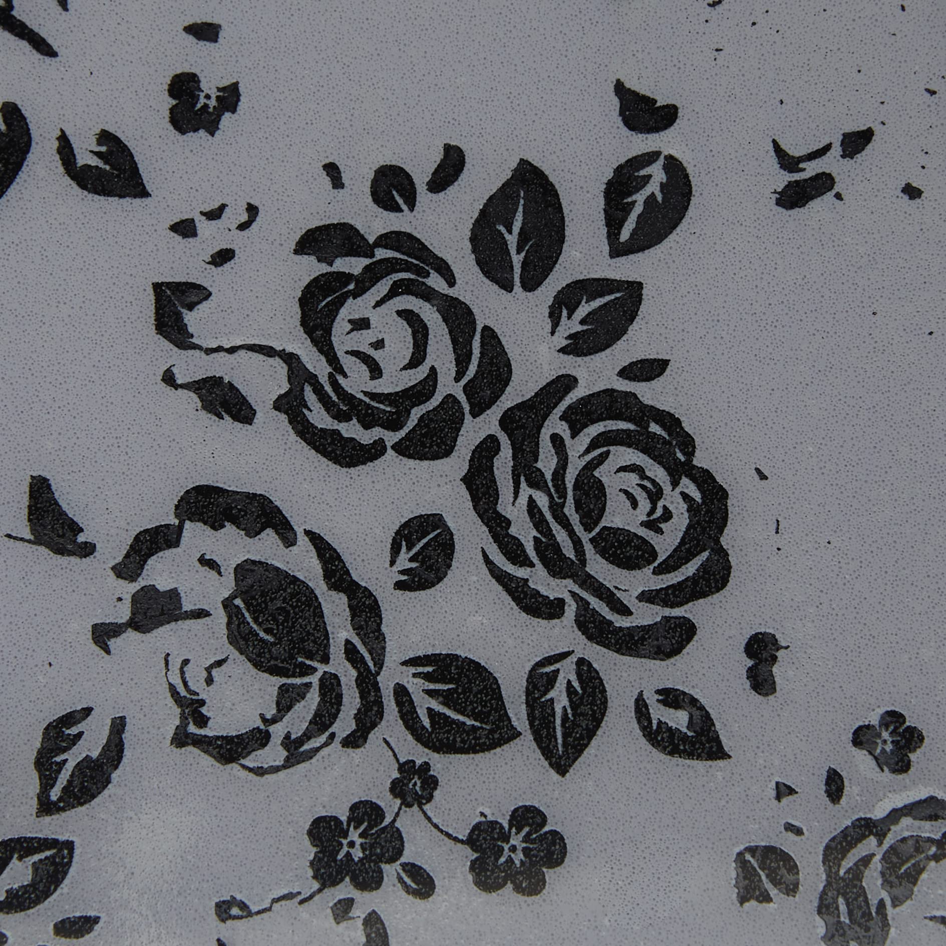 Stampers Anonymous Art Gone Wild Tim Holtz Reben und Rosen Haftgummi-Stempel-Set, Synthetisches Material, Mehrfarbig, 24,5 x 18 x 0,6 cm