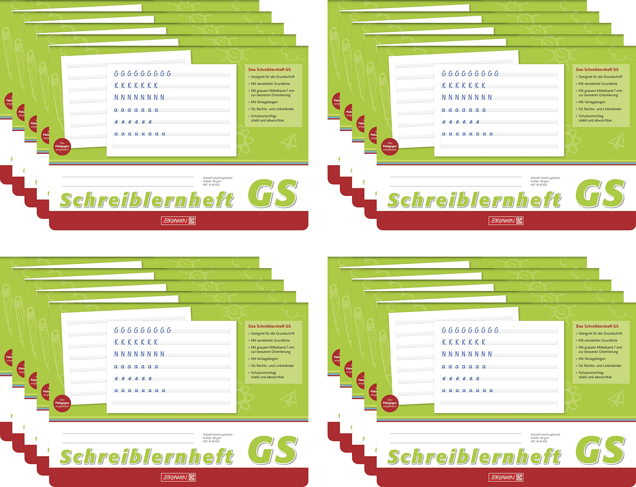 Brunnen Schreiblernheft (20, Lineatur GS)
