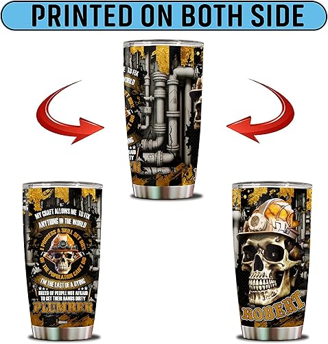 Miniatura 6 de Vaso personalizado para papá fontanero, regalo para el día del padre, San Valentín, Navidad, cumpleaños, taza de café aislada de acero inoxidable de