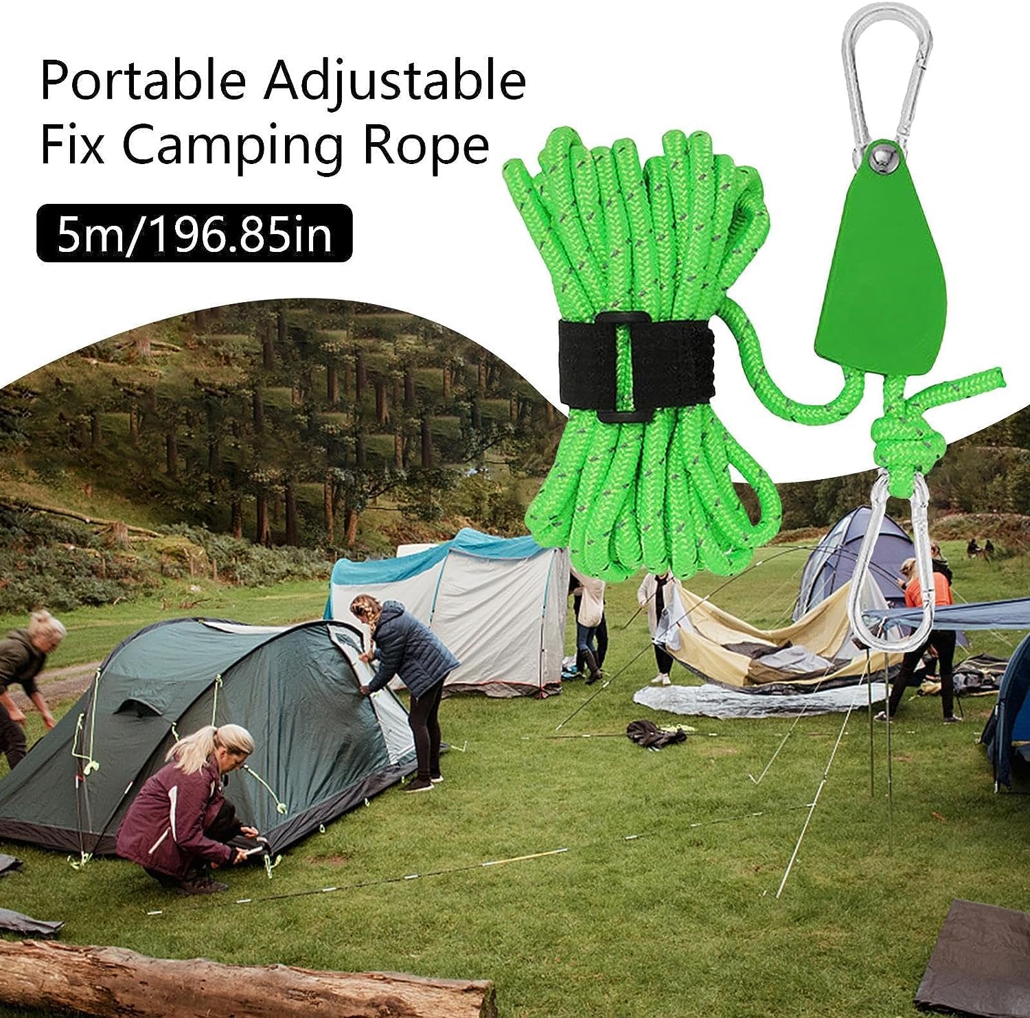 Amazon.co.jp: ガイロープ タープ ロープ 反射コードテントガイド