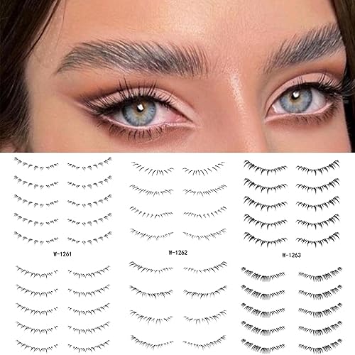 28 pares de pestañas inferiores tatuaje pestañas postizas parche plano perezoso herramienta de maquillaje agrandar tus ojos pestañas simétricas