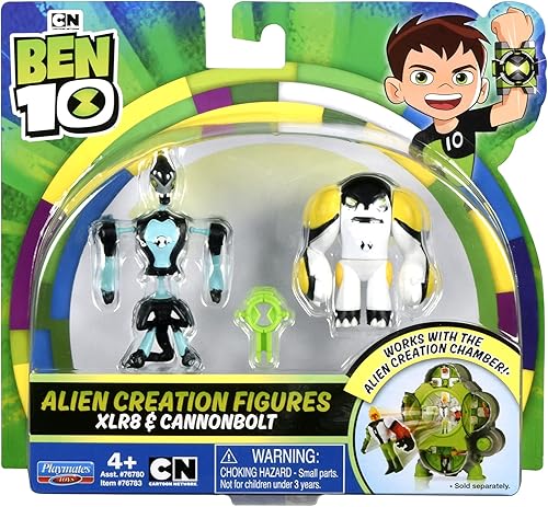 Ben 10 Figuras de creación de alienígenas - XLR8 y cañón