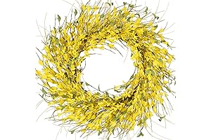 GTIDEA Forsythia Wreaths for Front Door