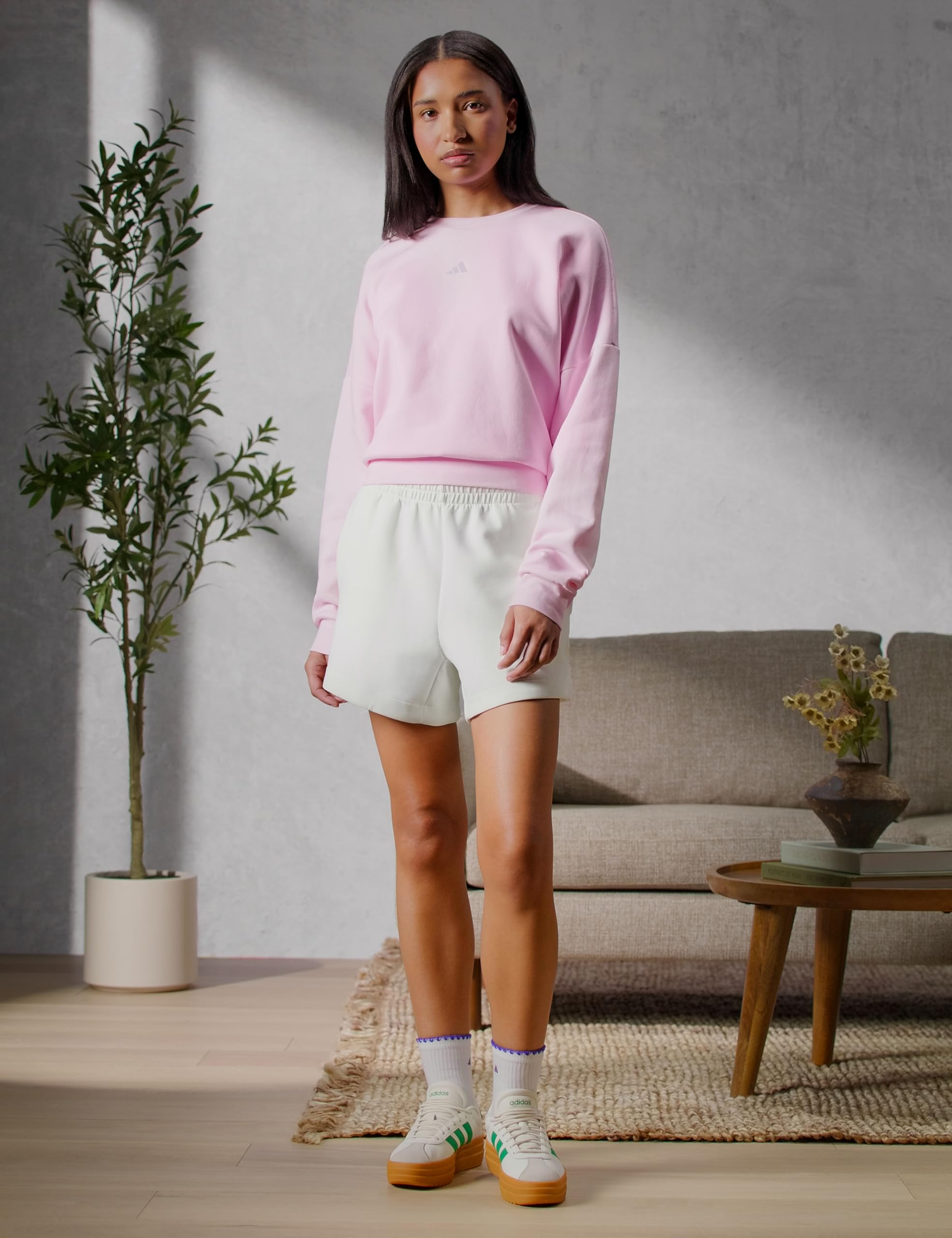 adidas Essentials Small Logo Feel Cozy Sweatshirt Sudadera Mujer