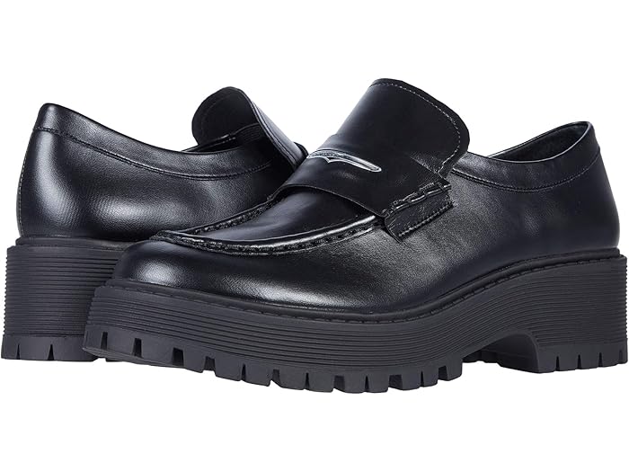 black steve madden loafers