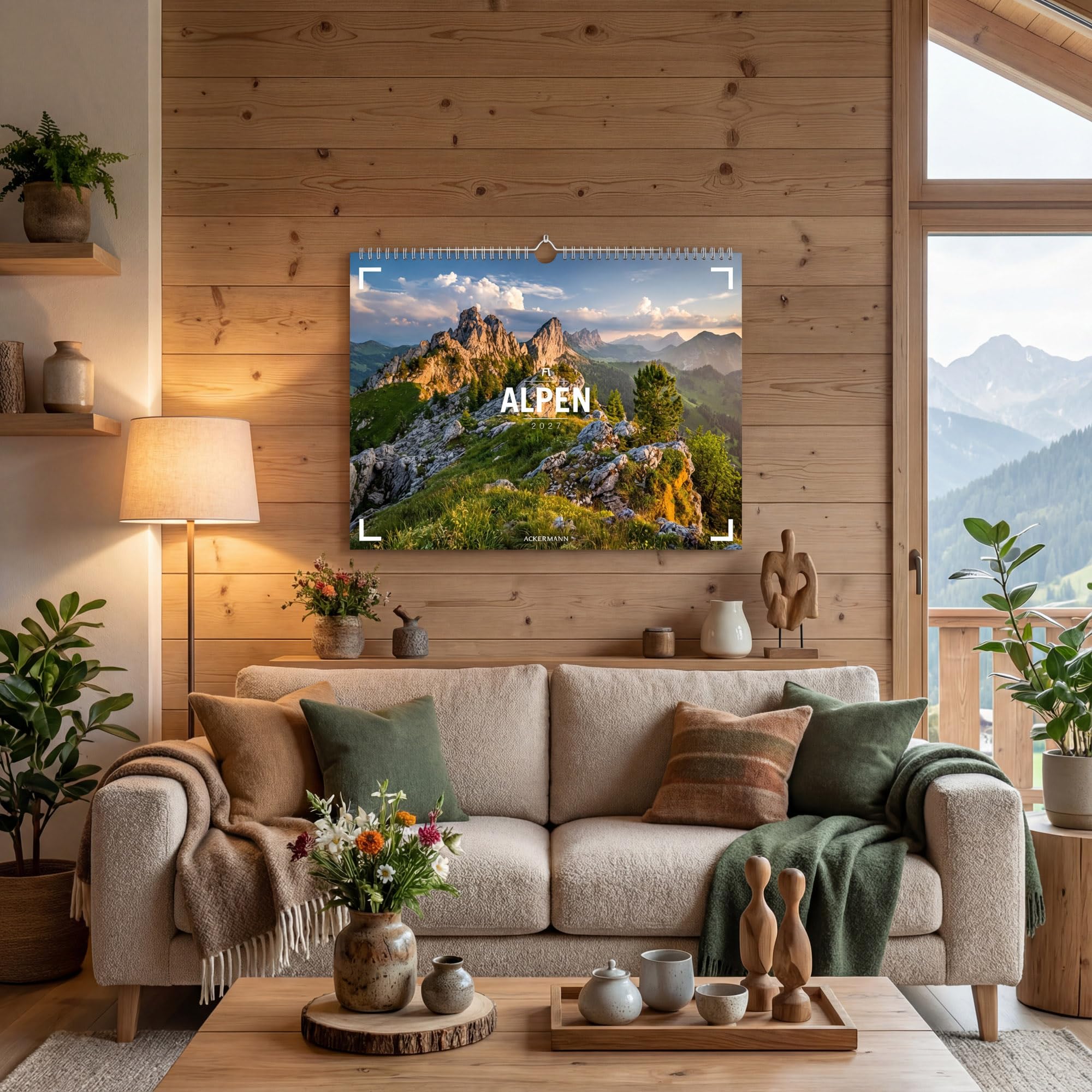 Alpen Gallery Kalender 2027: Bildstarker Berge-Kalender im großen Querformat (66x50 cm) | Berge und Natur im Großformat