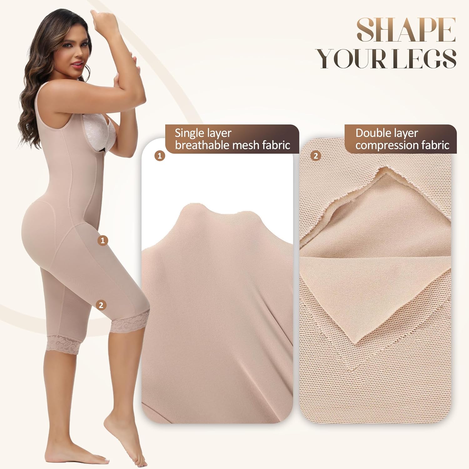 M MYODRESS Fajas Colombianas Moldeadoras Faja Body Shaper Tummy Control Shapewear for Women Post Surgery Compression Garment - Image 3