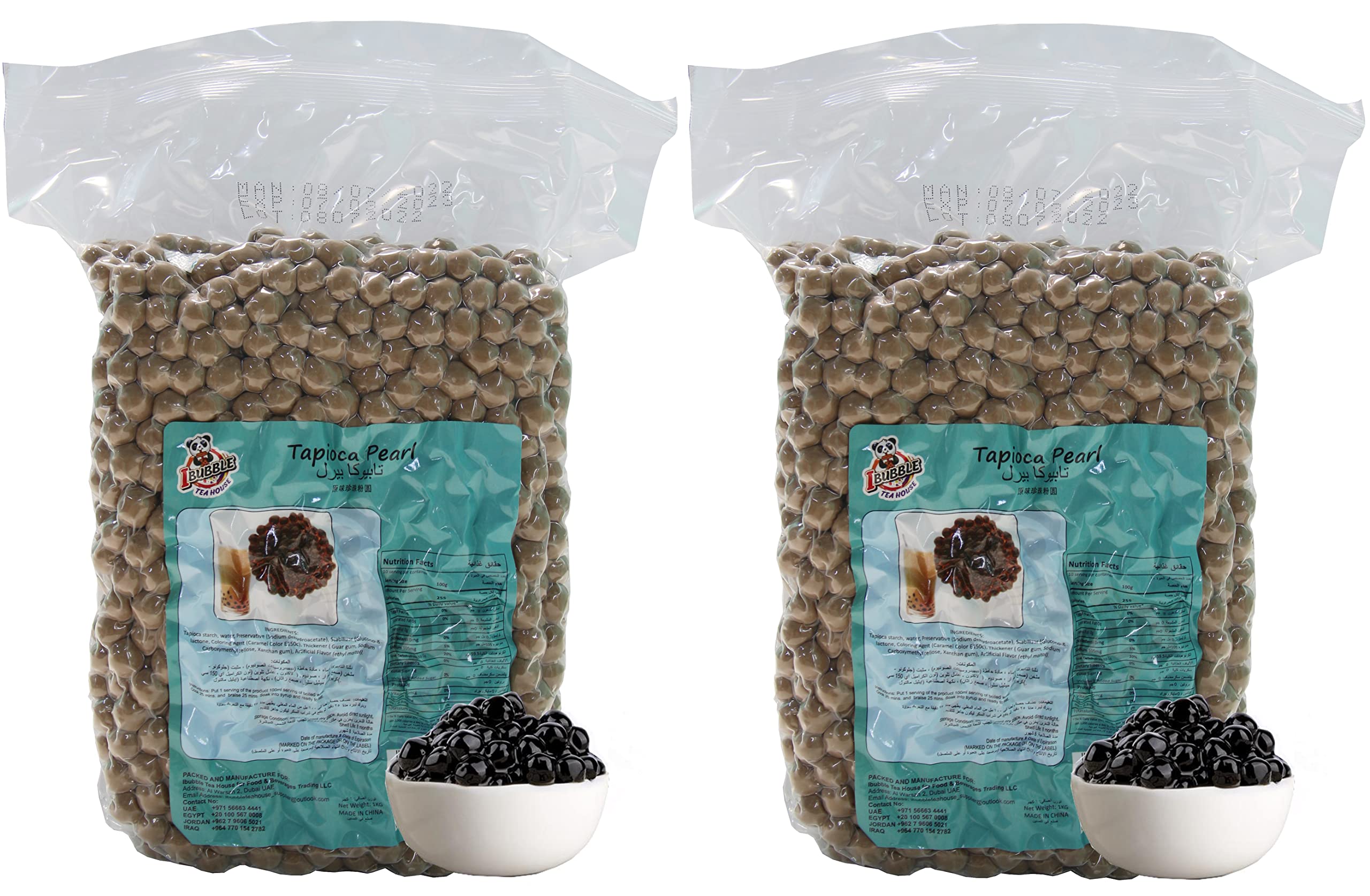 Buy Black Tapioca Pearl 2 packs per pack 1KG for Bubble tea, Milk tea