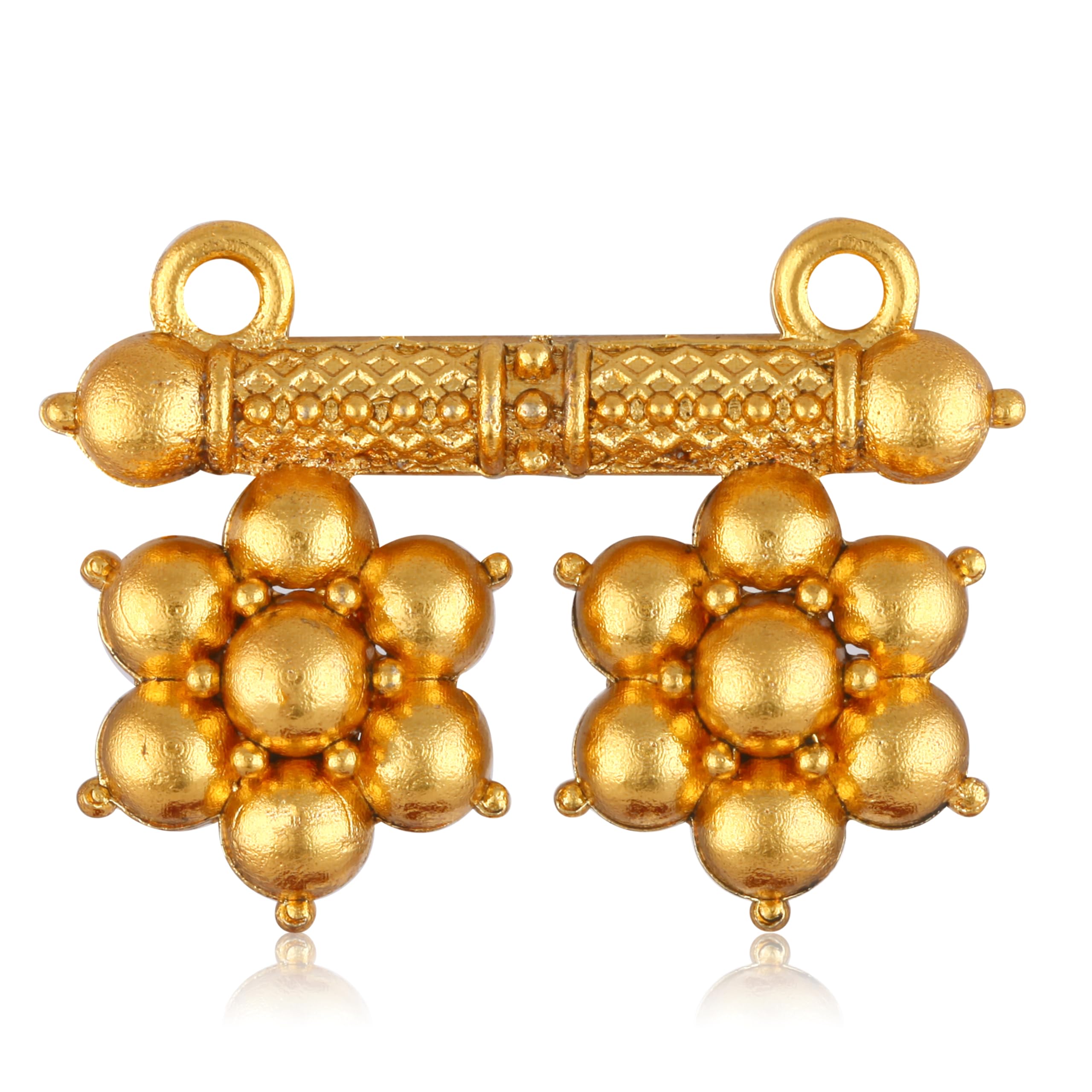 Vivastri's Round Shaped Traditional Alloy Gold Plated Designed & colourfull Mangalsutra Pendant/Tanamani For Womens (Only Pendant No Chain)-VIVA1584MSPG-ONLY-image-12