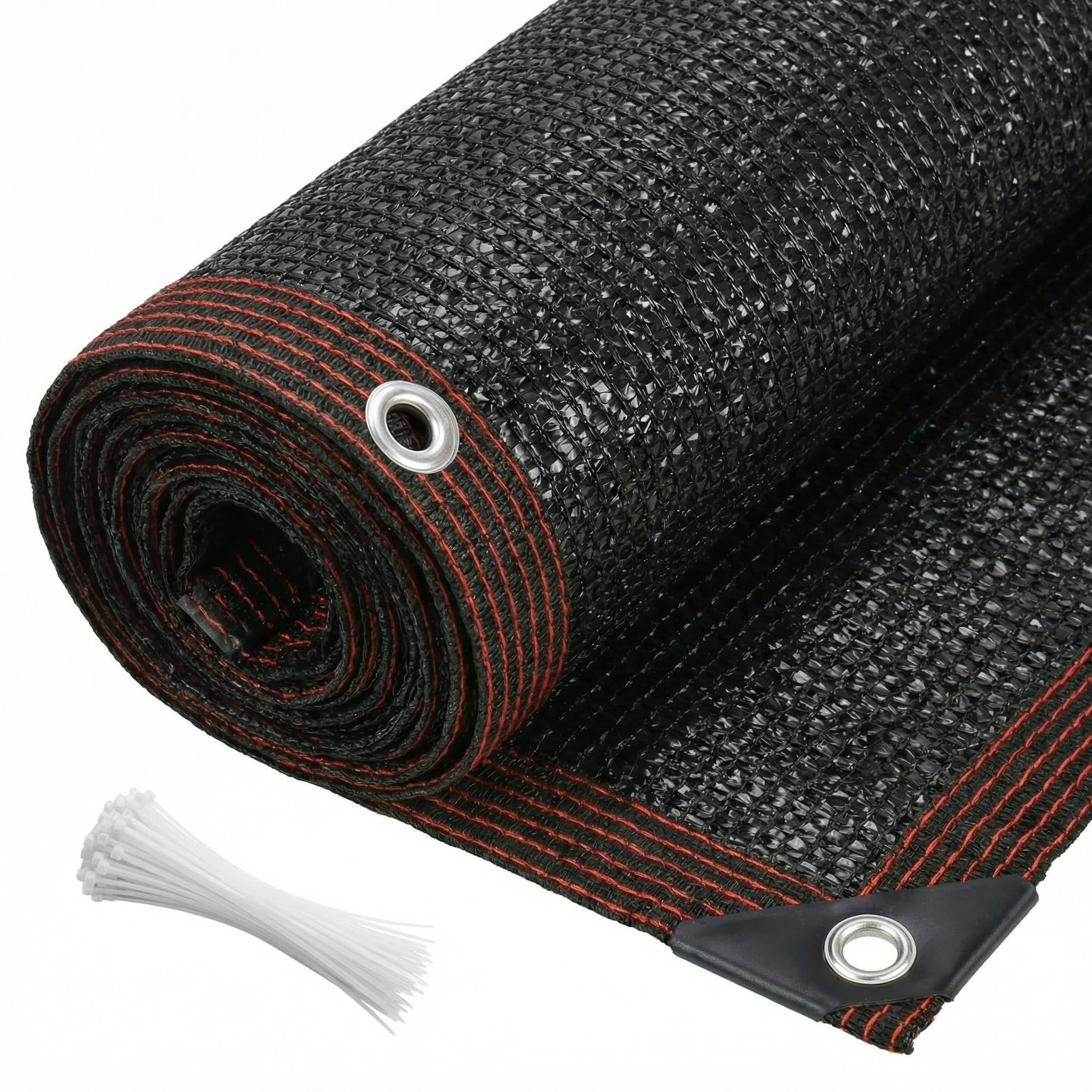 Otopone 2x5m Privacy Screen Garden, Garden Screening with Metal Grommets and Cable Ties, UV Resistant Fence Screening Net for Outdoor Patio Balcony BackyardοΌBlackοΌ