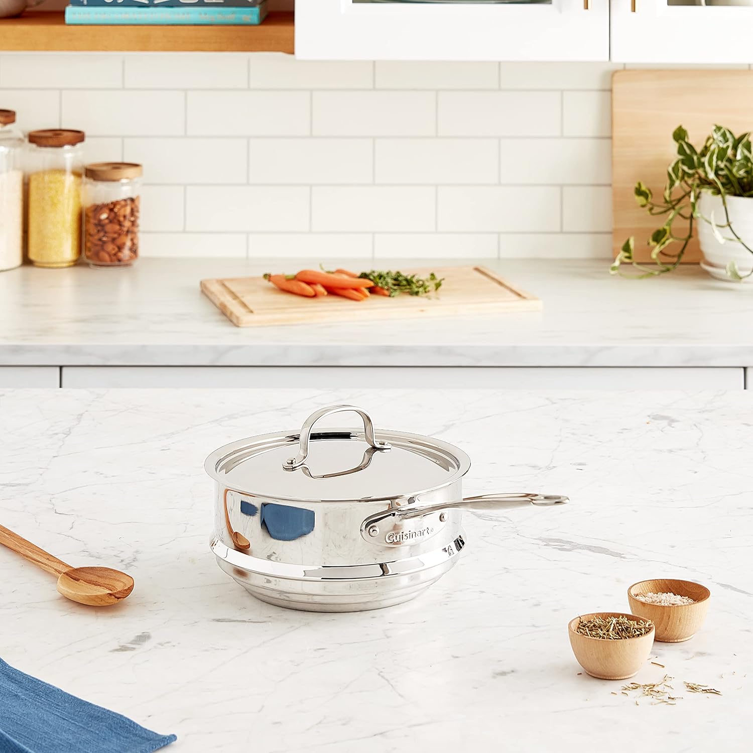 Cuisinart 7116-20 Chef's Classic 20-Centimeter Universal Steamer with Cover: Steam Pot: Home & Kitchen