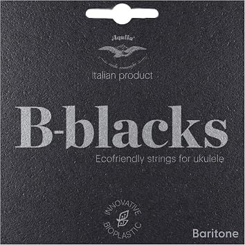 Kala Ukulele Strings Set Aquila B-Blacks Kit Smooth Playability Rich Tone - Baritone Wound D&G