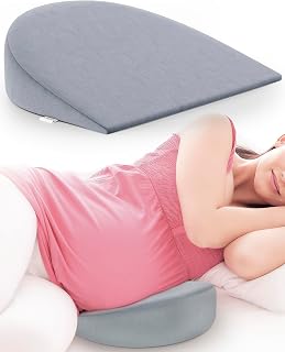 FOVERA Pregnancy Pillow for Pregnant Women | Memory Foam Maternity Pillow Wedge for Supporting Belly, Back During Pregnanc... Price In India