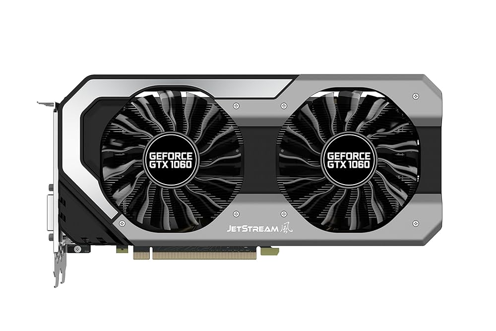 GeForce GTX1060 6GB JETSTREAM 風 PALIT Palit GeForce GTX 1060 JetStream 6GB GDDR5 (192 Bit) DVI