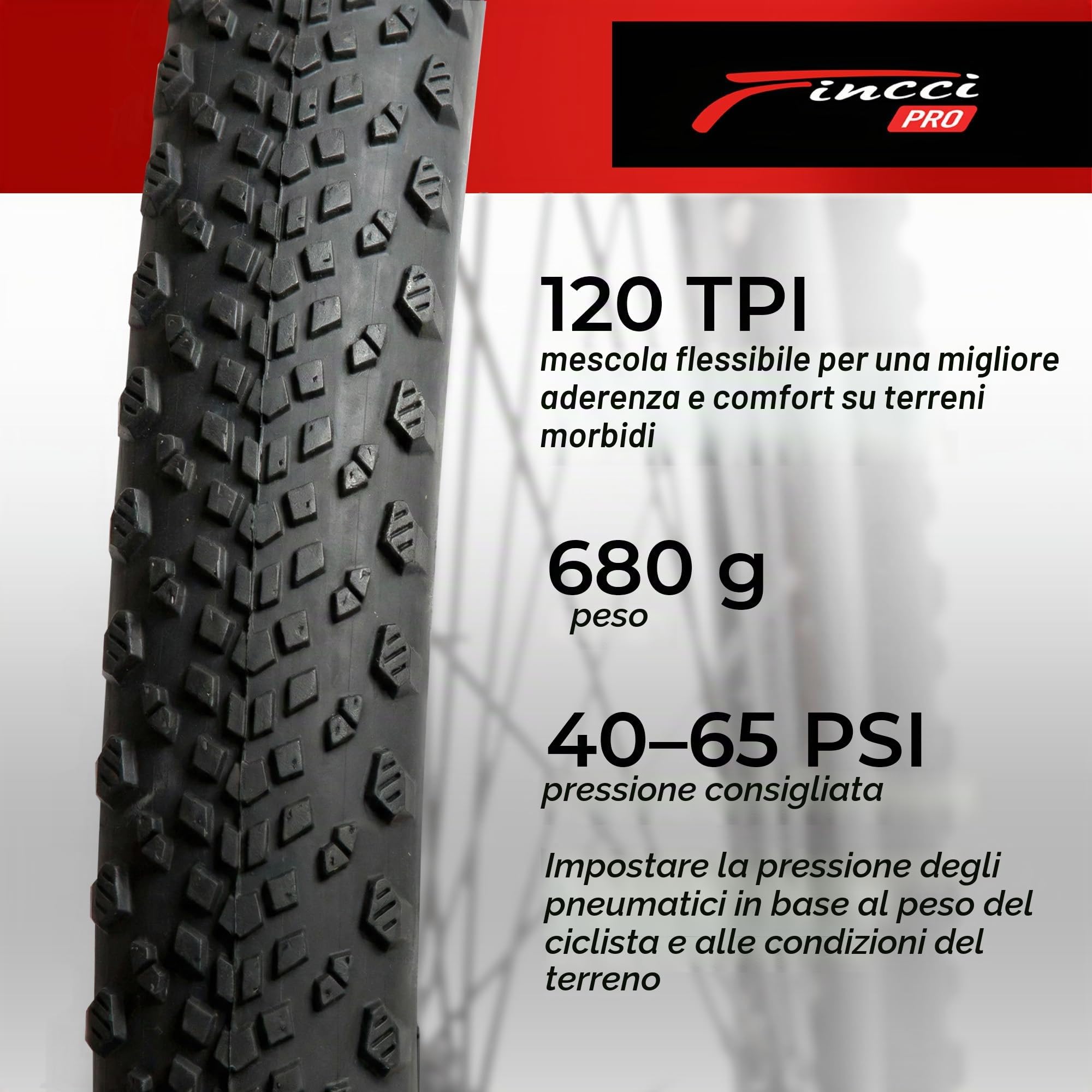Fincci Milford Coppia Copertoni 28 Gravel Tubeless 700x45c - 2 Copertoni Bici 28 Aramidici Antiforatura Nylon 1mm 120 TPI - per Elettrica, Gravel, Ibrida 47-622