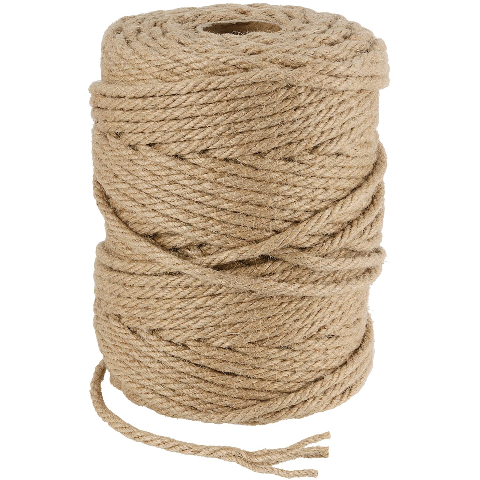 Joikit Brown 150M X 5Mm Natural Jute Rope, 492 Feet Hemp Rope, Jute String Twine For Gardening, Decorating, Bundling