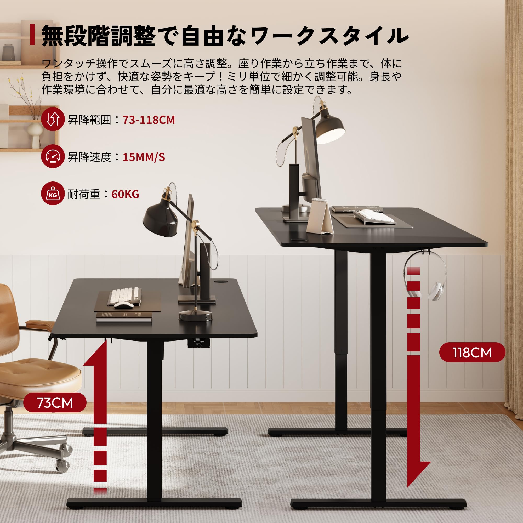 [美品]昇降デスク　Sanodesk FQ1 Amazon | SANODESK 昇降デスク FQシリーズ 収納フック付き 電動